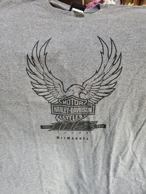 Harley Davidson 115th Anniversary Milwaukee Wi Eagle T Shirt Size XL